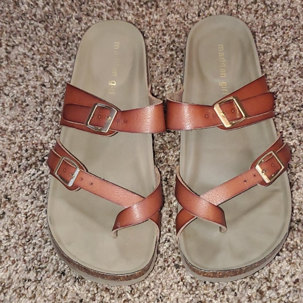 Madden Girl Leather Sandals